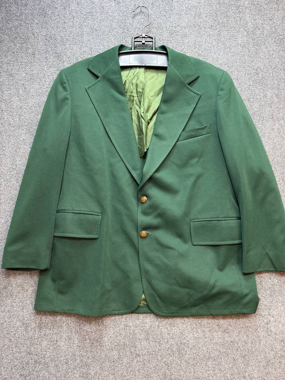 Vintage JCPenney Green Sport Coat Blazer Men's Size Lot Made In Canada
